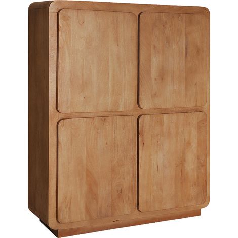 Armoire scandinave en bois de manguier - brun bois de manguier (1/5)