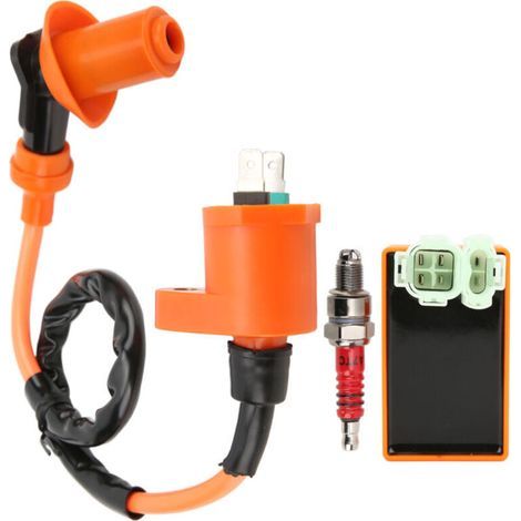 Kit de remplacement de boîte CDI de bougie d'allumage de bobine d'allumage pour ATC125 TRX200 TRX200D TRX200SX TRX250 EZ90 (1/5)