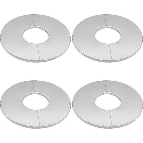 rosetas para grifo mezclador de ducha, cubiertas de acero inoxidable para tuberías de ducha y radiadores (51 mm). (1/5)