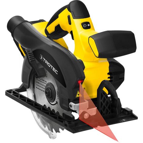 TROTEC Sega circolare a batteria PCSS 1020V – sega circolare 65 Watt, profondità di taglio massima 48 mm, batteria multipla 20 V 2,0 Ah, lama HW (1/5)