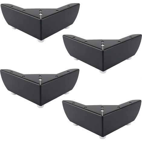 Stück DIY Küchenmöbelbeine 50 mm Couchtisch Schrank Bett Sofa Beine Starke Metall Schreibtisch Stuhl Bein Schwarz Leise Rutschfest (1/5)