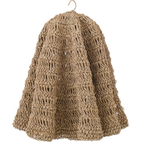 Abat jour tissé naturel en forme de feuille - naturel (1/4)