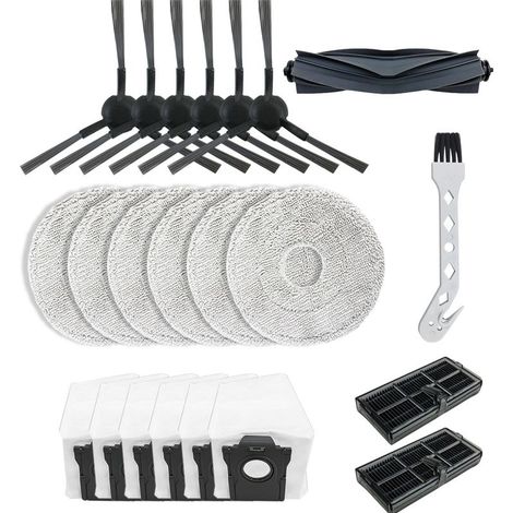 Pour Aspirateur Robot pour Dreame L10s Pro Ultra Heat / X30 Ultra, Brosse Principale, Sacs à Poussière, Lingettes, Filtres (1/5)