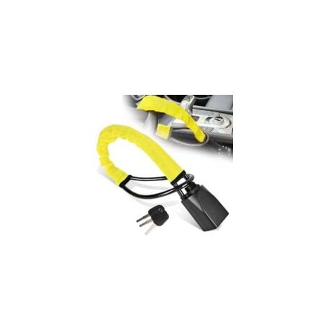Antivol de volant, antivol de sécurité pour voiture avec 3 clés, antivol de ceinture de sécurité ABS robuste, compatible avec la plupart des véhicules, camions, SUV, fourgonnettes, voiturettes de golf (1/5)