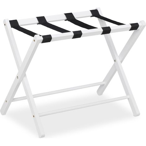 Portavaligie pieghevole pratico per viaggi 54,5 x 66 x 44 cm in legno naturale 130010415
