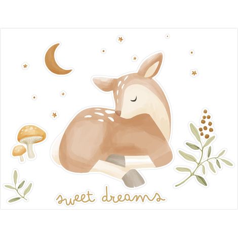 Little Dutch Wandsticker Set Fairy Garden Sweet Dreams (40x30cm)