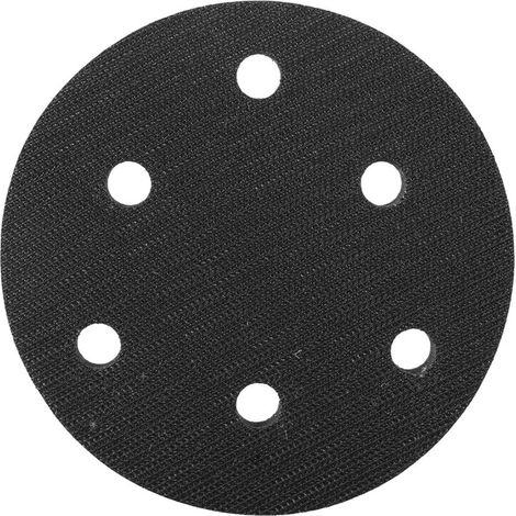 Disque De Ponçage - Tampon Mousse Souple 125 Mm - 6 Trous - Pour Meuleuse Et Polisseuse - 1 Pièce (1/5)