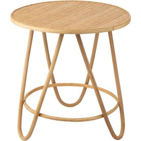 Table basse ronde en rotin naturel D60 - TARO (1/5)