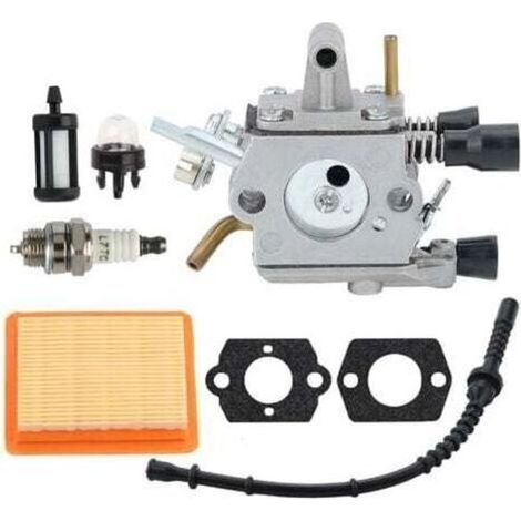 Carburateur pour Stihl FS120 FS200 FS250 FS300 FS350 FR350 FR450 FR480 Débroussailleuse Remplace 4134 120 0653, 4134 120 0603 avec filtre à air Bougie Ampoule d'amorage (1/5)