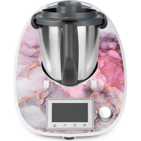 Stickers Thermomix TM5 - Effet Marbré - Adhésif MAT (1/2)