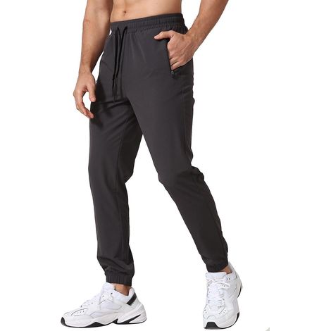 Leichte Herren-Jogginghose mit Taschen und Handtuchschlaufe, zum Laufen und für sportliche Aktivitäten