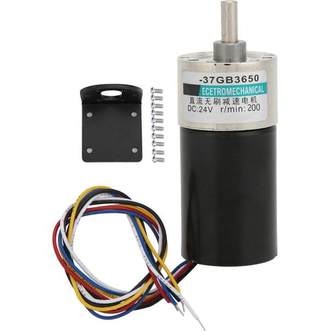 Moteur sans balais DC24V réducteur miniature avec support pour machine-outil CNC XD-37GB365 200tr/min (1/5)