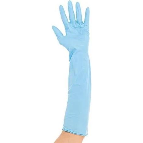 HYGOSTAR EXTRA SAFE PUDERFREIE NITRILHANDSCHUHE S BLAU XL 50 CM FRANZ MENSCH 270031