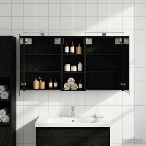 vidaXL  Bathroom Cabinet Set  3 pcs 130 x 14.5 x 70 cm Engineered wood
