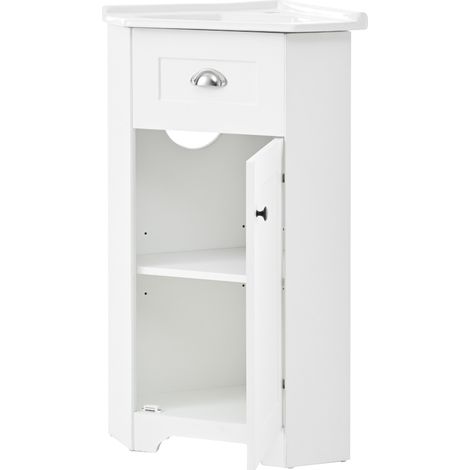 Mobile bagno freestanding con lavabo singolo in ceramica, MDF bianco 59 cm MODENUIT (1/5)