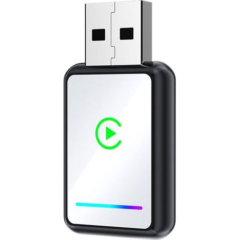 2-in-1 CarPlay Wireless-Adapter, USB-Dongle, Smart CarPlay und Android Auto, Plug-and-Play-Adapter von kabelgebunden auf kabellos. (1/2)