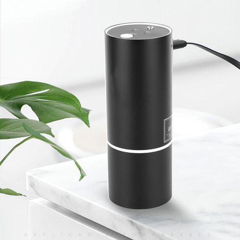 Mini humidificateur portable pour voiture, brumisateur, purificateur d'air USB pour la maison, diffuseur d'huiles essentielles, noir (1/5)