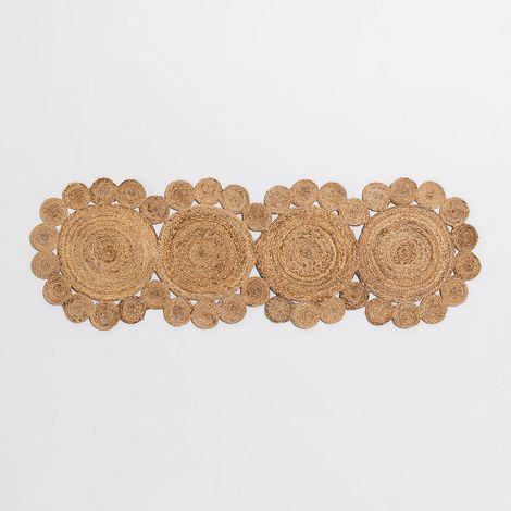 Sklum – Tête de lit Otilie en jute naturel 180 cm – Style méditerranéen – Finition artisanale unique – Pour lit 150 cm