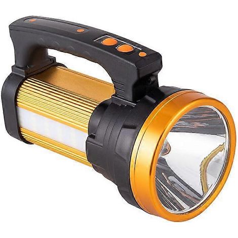 Lampe torche LED rechargeable - 8000 lumens, lampe torche portable ultra-lumineuse, lampe torche à piles, lanterne de camping résistante à l'eau pour le camping et les activités de plein air. (1/5)