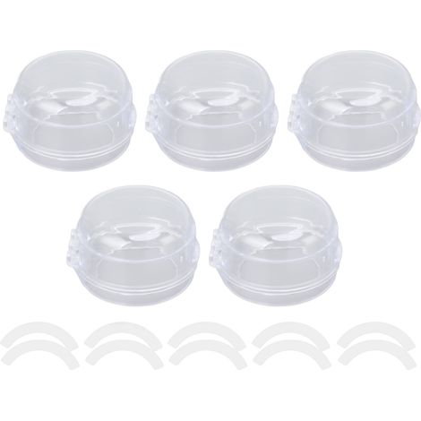 Protection Enfant pour Boutons de Cuisinière à Gaz, Couvercle Sécurisé Transparent Résistant à la Chaleur (1/5)