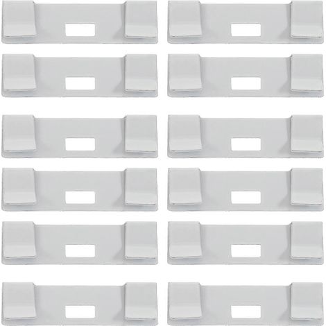 Lamelles de stores verticaux blancs à persiennes pour réparation 24 fixations métalliques. (1/5)