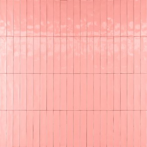 Carrelage Effet Zellige Rose LUZ Rosa  5,3x30cm (0,54m²) - Les Carreaux de Jean (1/3)