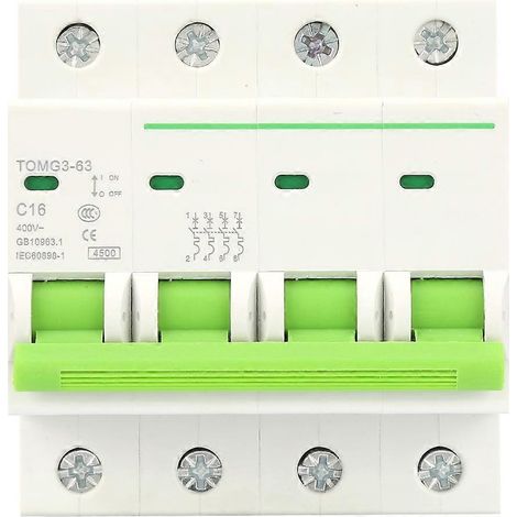 TOMG3-63 4P C-Typ Miniatur-Leistungsschalter mit Leckageschutz-Luftschalter (16A) (1/4)