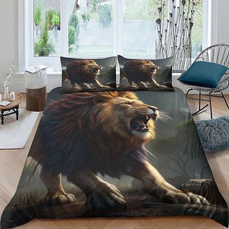 Ensemble de literie 3 pièces pour enfants et adolescents : housse de couette 3D en microfibre douce, décoration moderne pour chambre à coucher. (1/4)