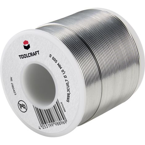 TOOLCRAFT Lötzinn, bleifrei Spule Sn99,3Cu0,7 ROL1 500 g 1 mm (1/3)