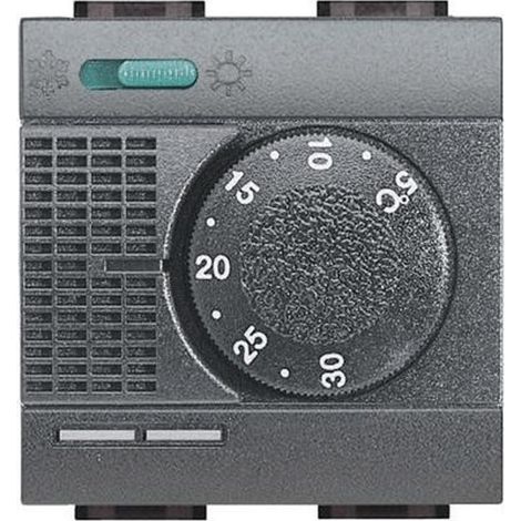 Termostato Ambiente Bticino LivinghLight Antracite L4442 (1/5)