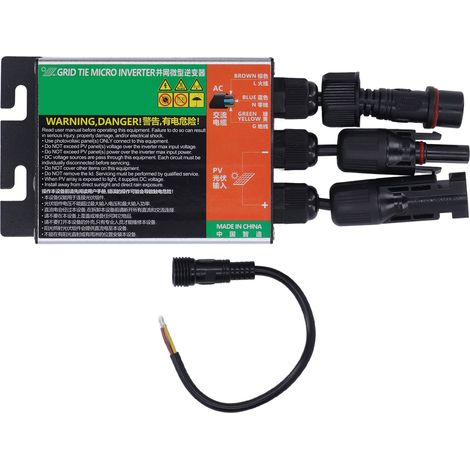 Micro AC120V 260W d'alliage d'aluminium d'ondulation sinusoïdale pure d'inverseur solaire de lien de grille de MPPT (1/5)