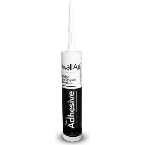 Mastic colle polymère pour panneaux muraux 3D – Colle multi-usage pour béton et bois – Application facile en intérieur et extérieur – Wallart