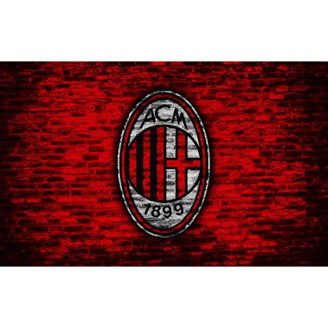 Papier peint panoramique Foot / Football - ACM - AC Milan - 130 cm x 81 cm (1/2)