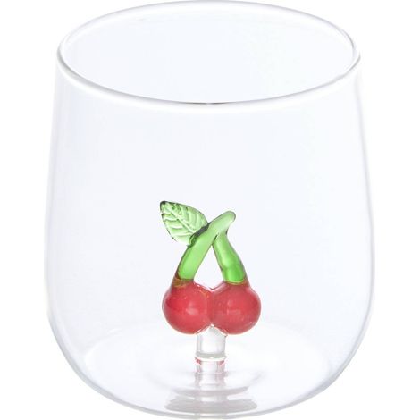 Becher Nelya transparent - Kirsche (1/5)