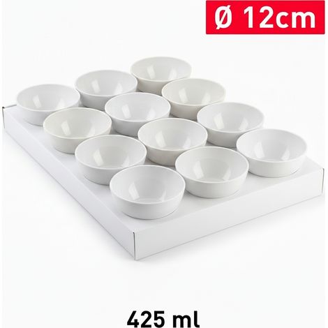 Set 12 Ciotole / Scodelle Hemax 425 ml Bianco (1/5)
