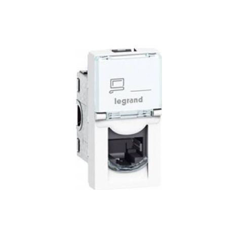 Mosaic Single Computer Socket RJ45 cat.5e blanco UTP 076551