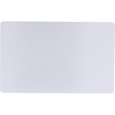 Lot de 50 cartes de visite métalliques vierges à graver au laser, couleur argent haut de gamme (1/5)