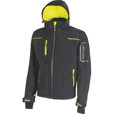 Giacca Softshell Space Colore Nero Giallo Misura XL U Power (1/3)