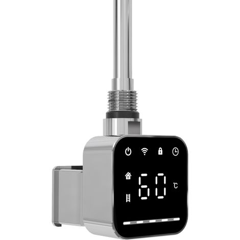 Reina Square Thermostatic WiFi Element 600 Watts - Chrome (1/2)