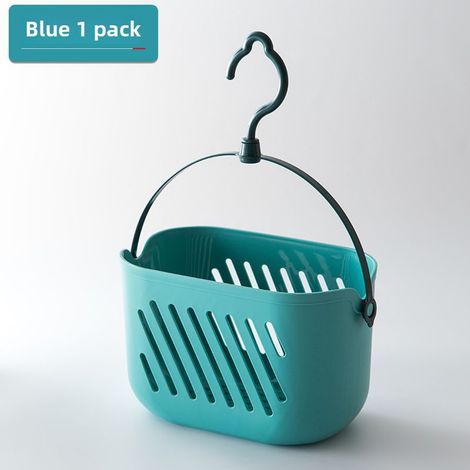 Panier Rangement Suspendu Bleu – SdB – Plastique – Léger – Pratique – Mural – Pour Produits Entretien, Cosmétiques – Gain de Place – Multi-Usages (1/5)