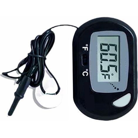 Thermomètre numérique étanche pour aquarium, écran LCD, sonde pour la mesure de la température de l'eau. (1/4)