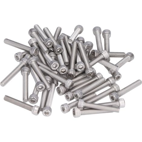 50 vis à tête cylindrique creuse, filetage grossier A2-70, acier inoxydable M8x1,25, DIN 912, M8x60 (1/5)