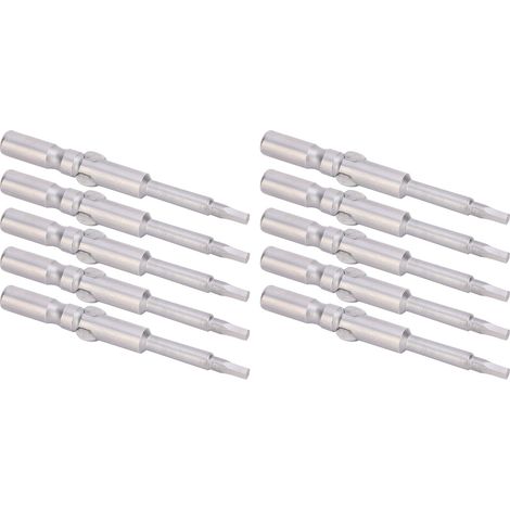2.5mm internal hex screwdriver bit, hardened electric screwdriver bit with magnetic tip, 802 (sold in packs of 10, shipped in plastic box). (1/5)