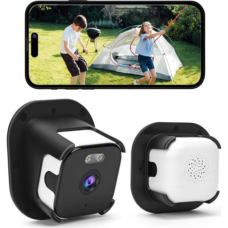 Camera Surveillance Wifi Exterieure pour Fenêtre 3MP 2K 108 °, Caméra de Sécurité Intérieur Extérieur pour la Maison, Vision Nocturne Couleur Détection de Mouvement, Étanche (1/5)
