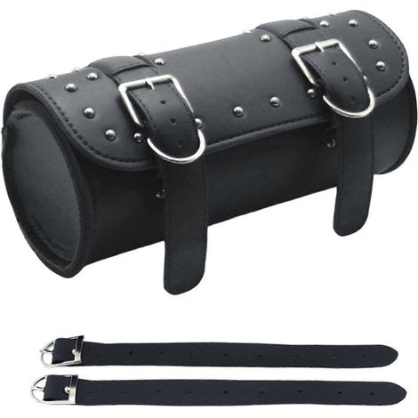 Sacoche à outils pour moto, petite sacoche pratique en cuir PU, installation facile. (1/5)
