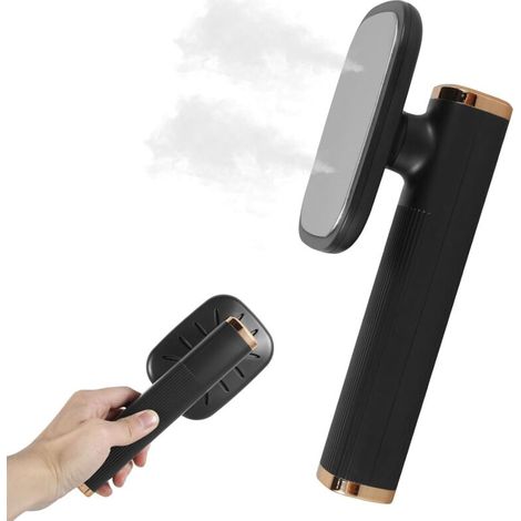 Bardusch-Mini défroisseur vapeur portable pliable à main pour vêtements à la maison et voyages (noir) (1/5)