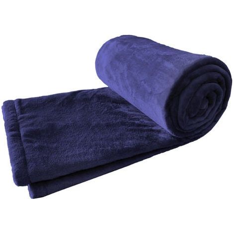 Couverture Chauffante 180x200 cm, 9 niveaux de température, minuterie 1-12h, arrêt auto, sécurité anti-surchauffe, Flanelle lavable réversible, Bleu, double face, pour lit double, chauffage électrique (1/4)