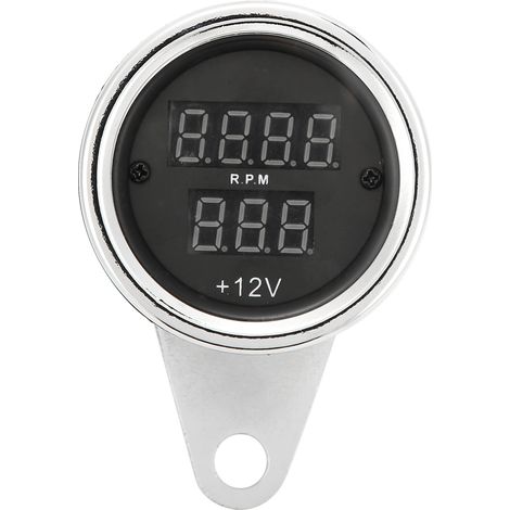 Compteur de vitesse de moto 12V, jauge de vitesse de haute précision, odomètre universel pour moto (1/5)
