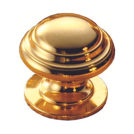 Pomoli per mobili sagomati in ottone lucido - ø mm.25