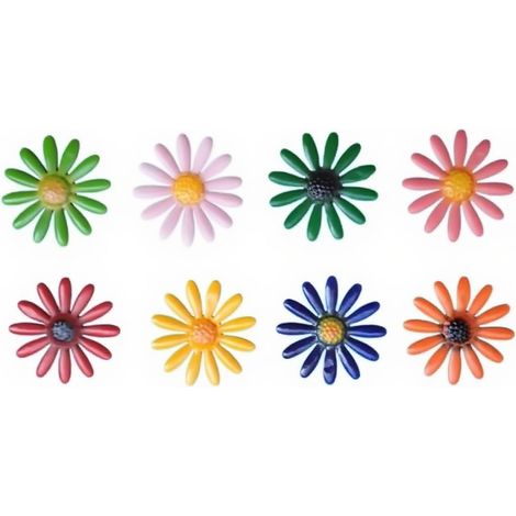 Decoration Murale Fleurs en Métal Fleurs Décorations Suspendues Jardin Pour Intérieur ou Extérieur Maison Cour Terrasse Clôture